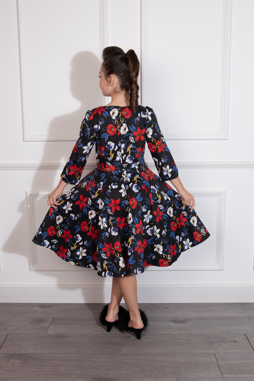 Milly Floral Swing Dress in Kids